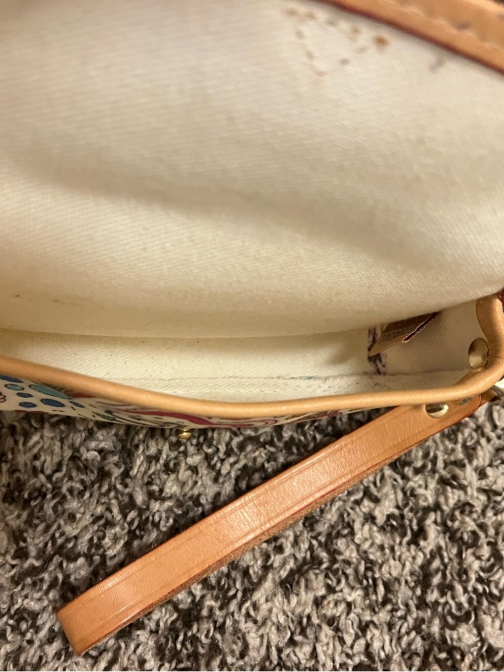 Vintage Dooney & Bourke Whimsy Flap Wristlet - Picture 6 of 8